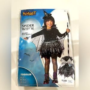 Little girls Halloween costume Spider witch